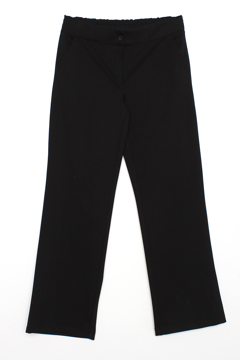 Elastic Back Wide Leg Pocket Trousers