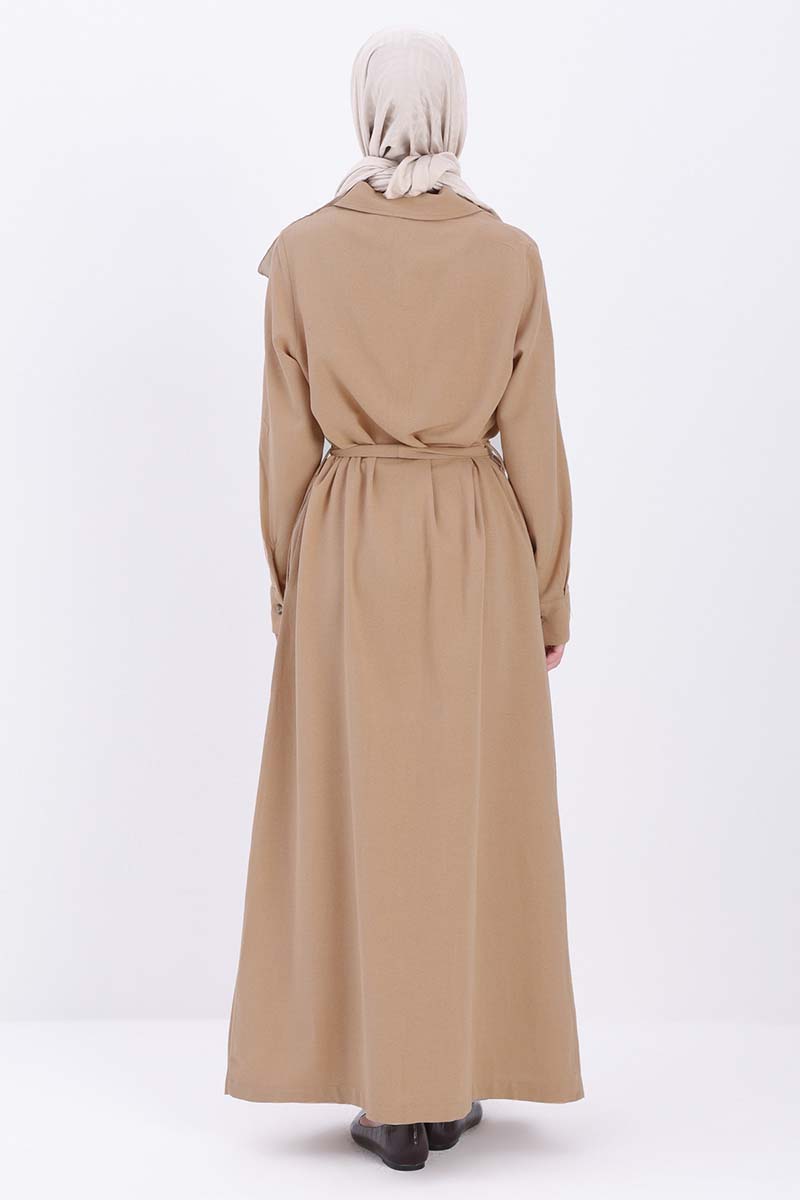 Belted Abaya With Pockets