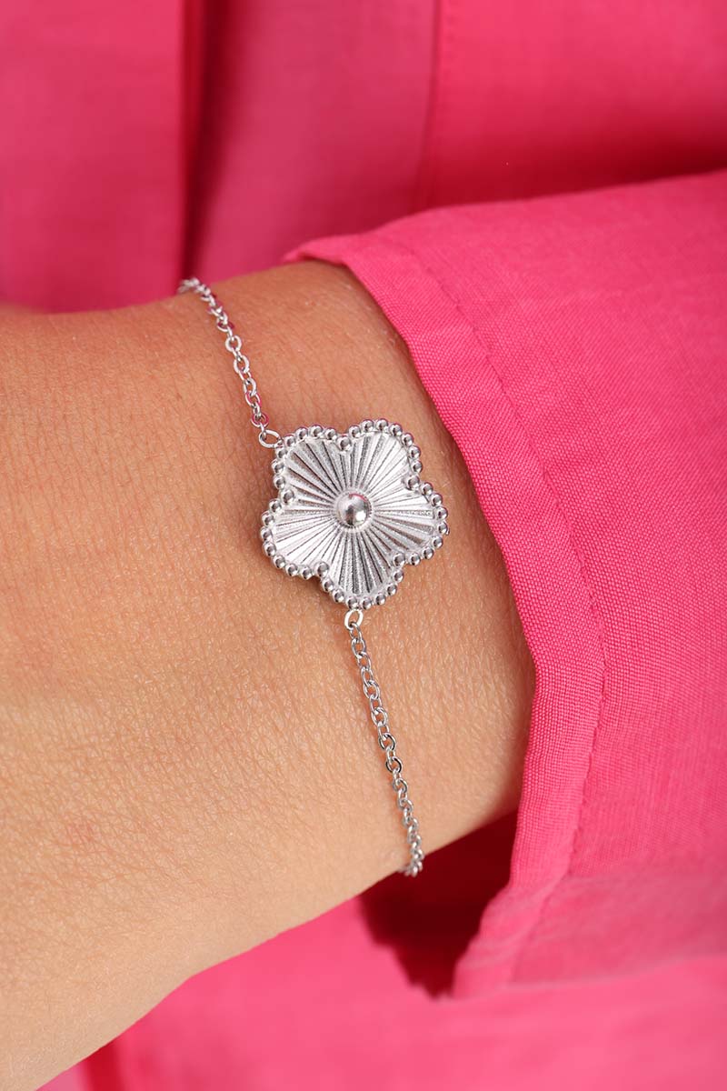 Flower Steel Bracelet