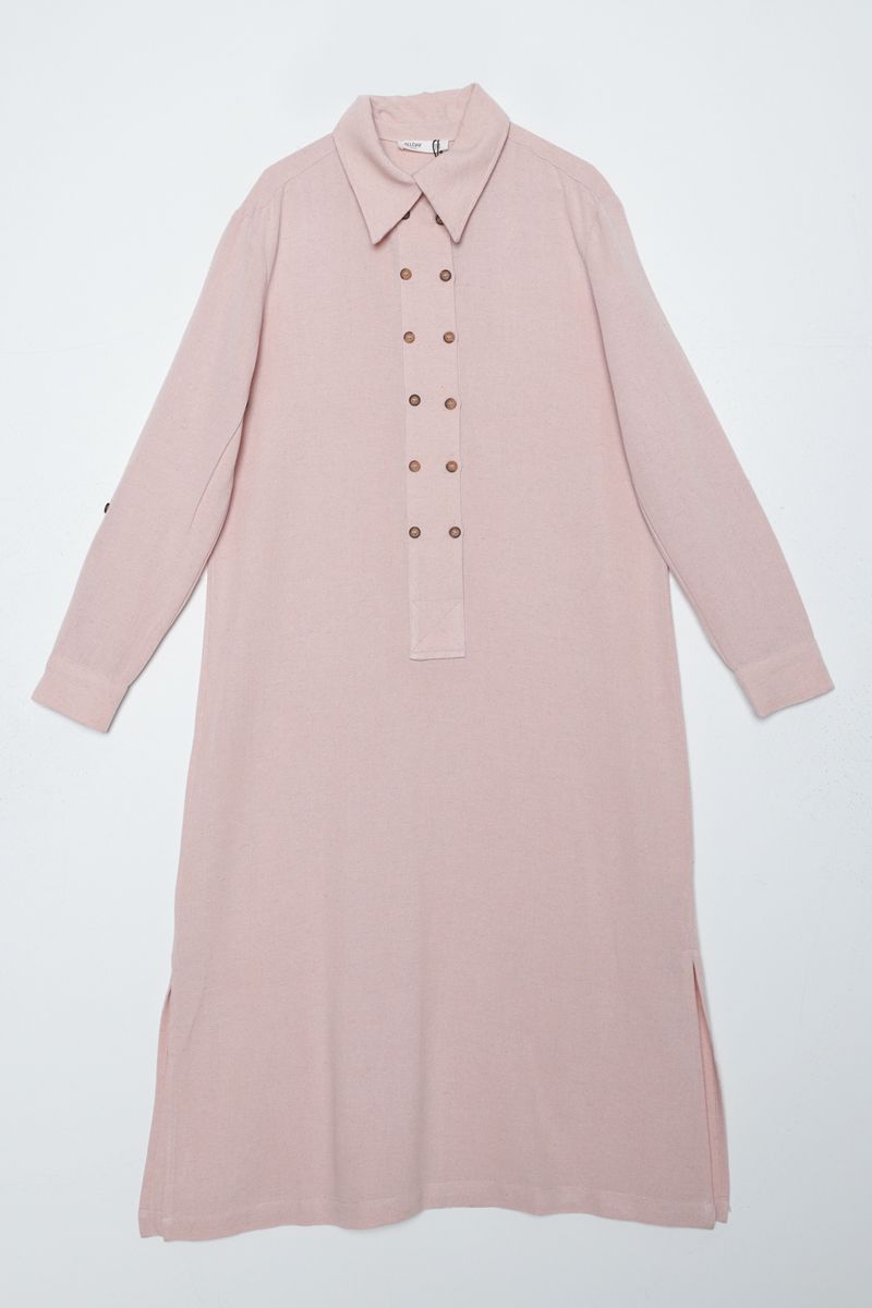 Double Buttoned Linen Tunic