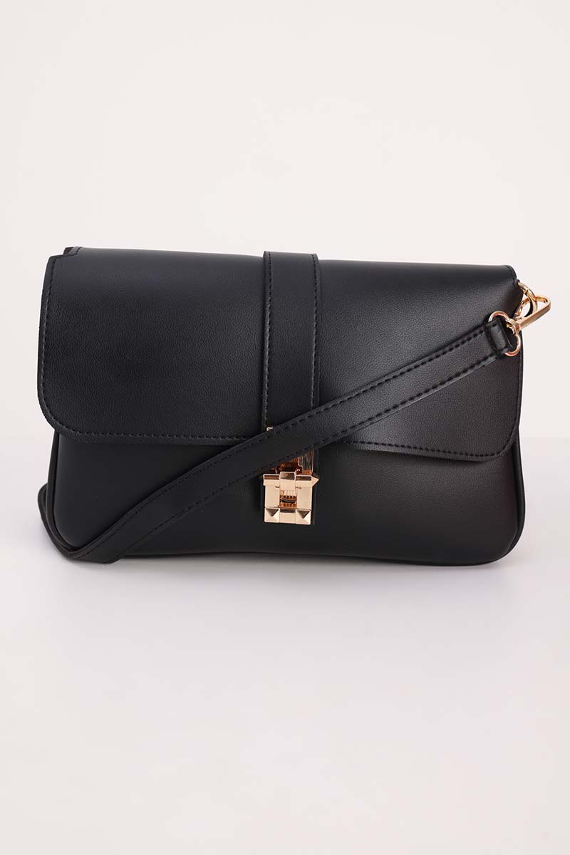 Multicompartment Faux Leather Bag