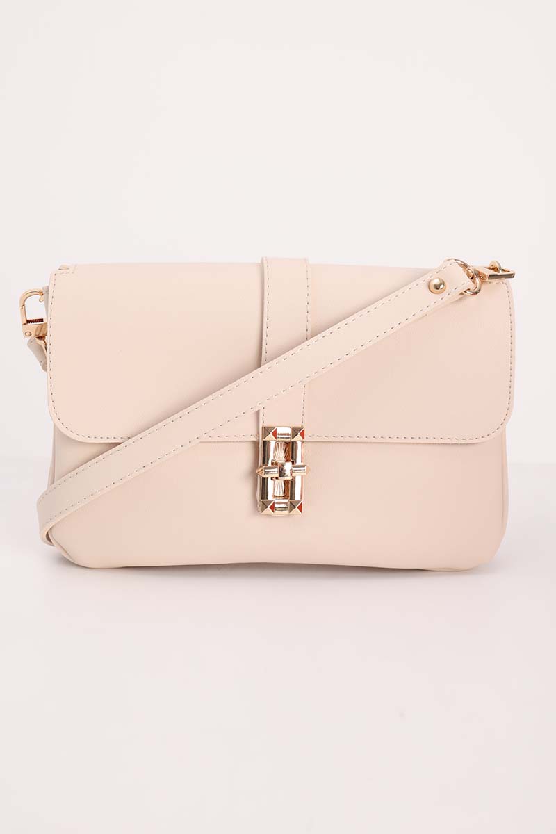 Multicompartment Faux Leather Bag