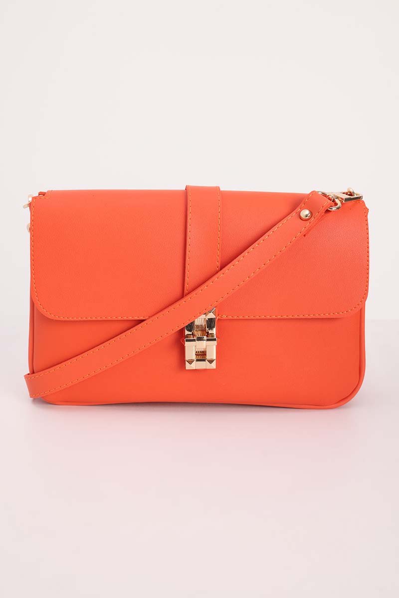 Multicompartment Faux Leather Bag