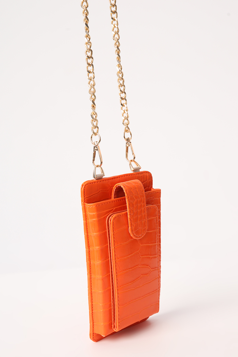 Multi-compartment Chain Strap Bag