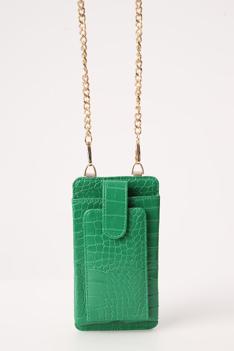 Multi-compartment Chain Strap Bag