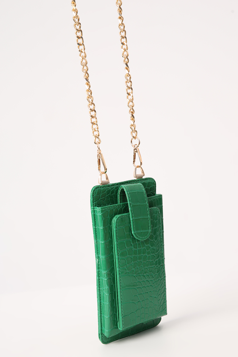 Multi-compartment Chain Strap Bag