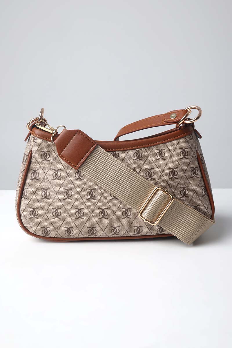 Patterned Arm And Shoulder Bag