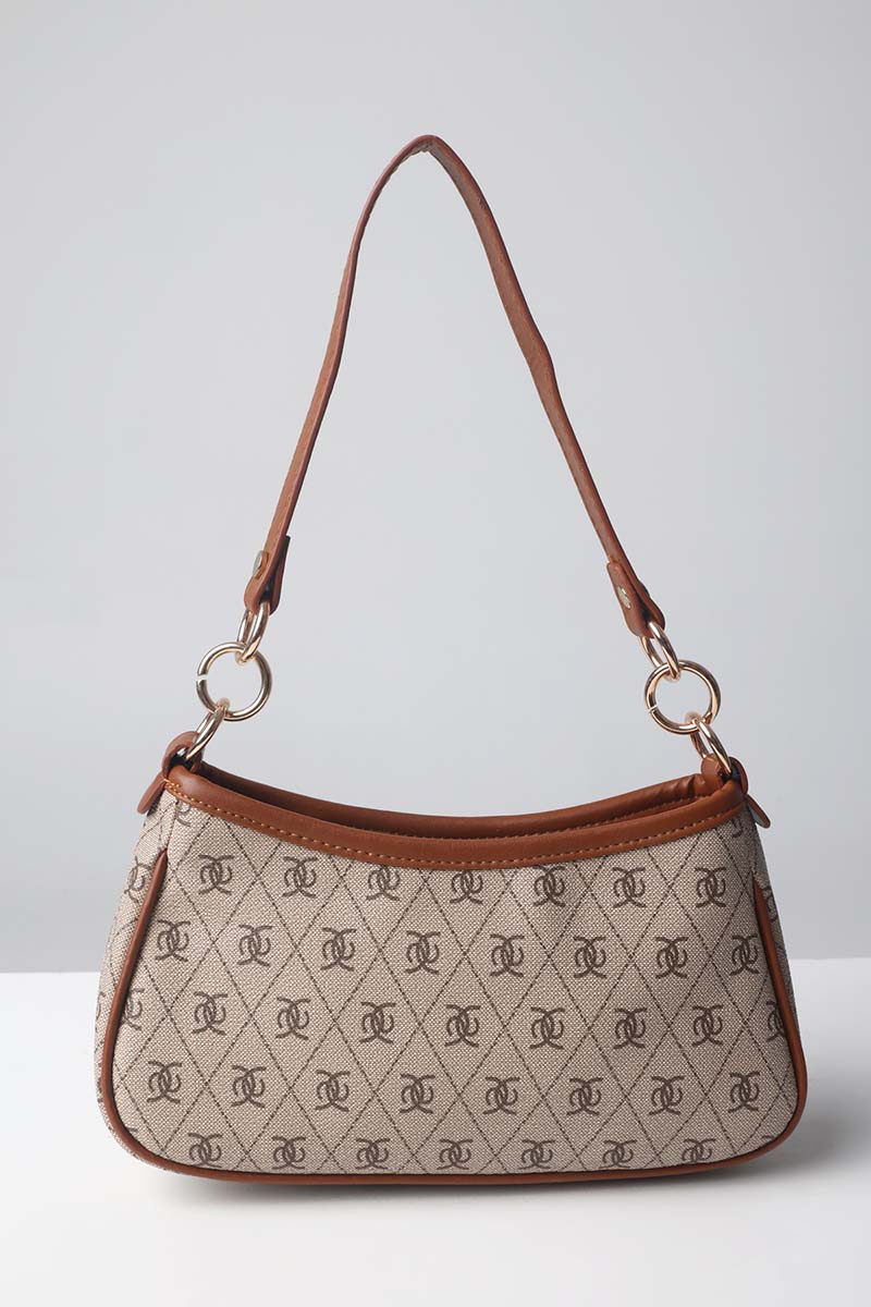 Patterned Arm And Shoulder Bag