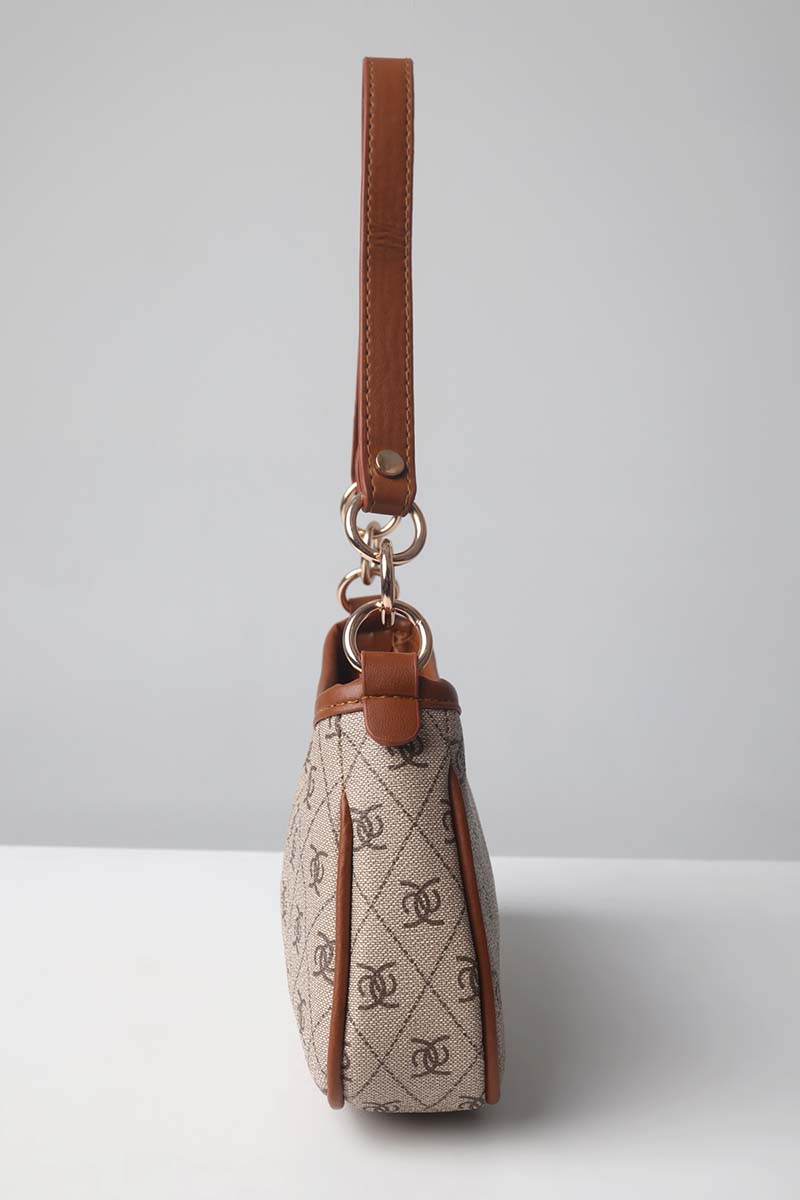 Patterned Arm And Shoulder Bag