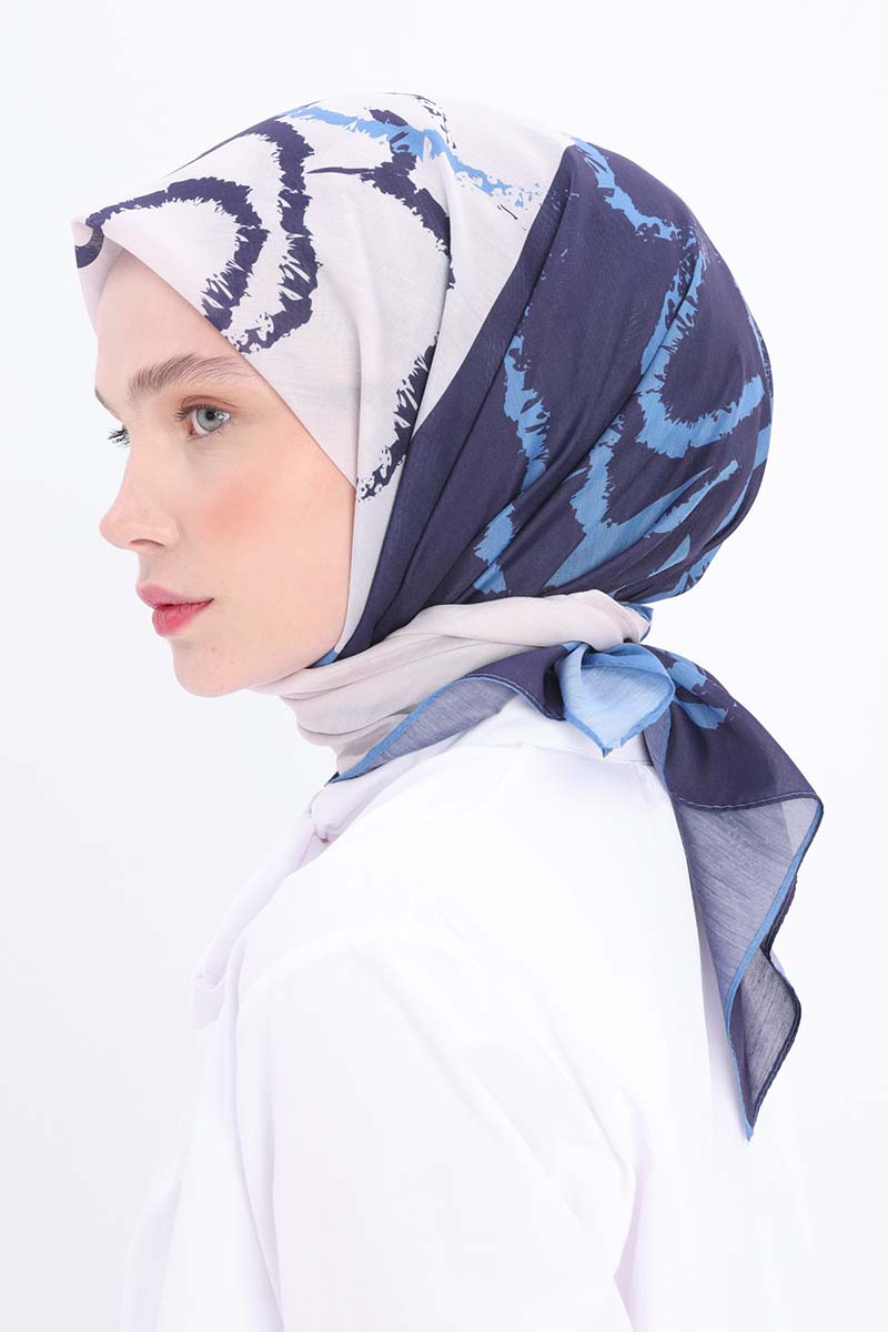 Patterned Cotton Lucia Scarf