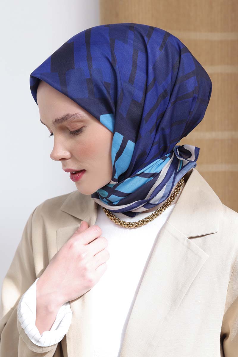 Patterned Cotton Lucia Scarf