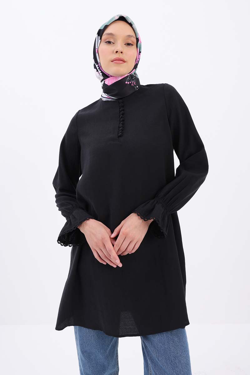 Fisto Detailed Tight Buttoned Tunic