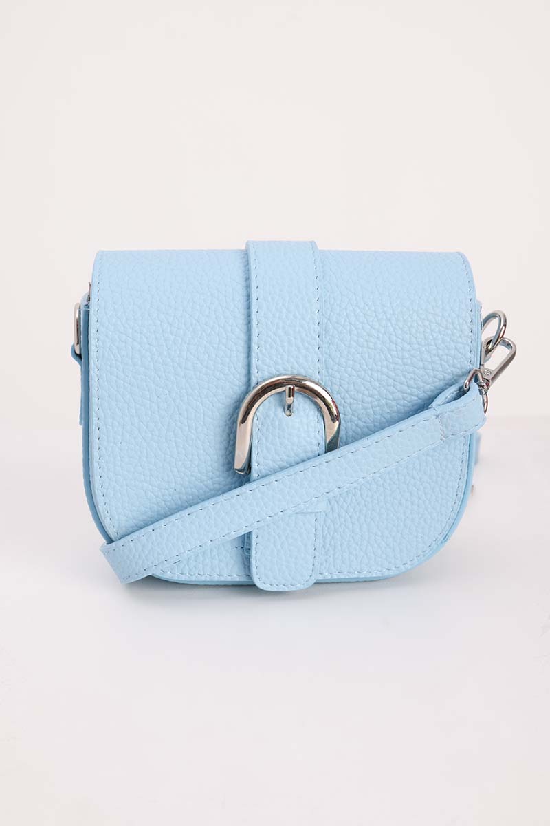 Clamshell Mini Faux Leather Bag