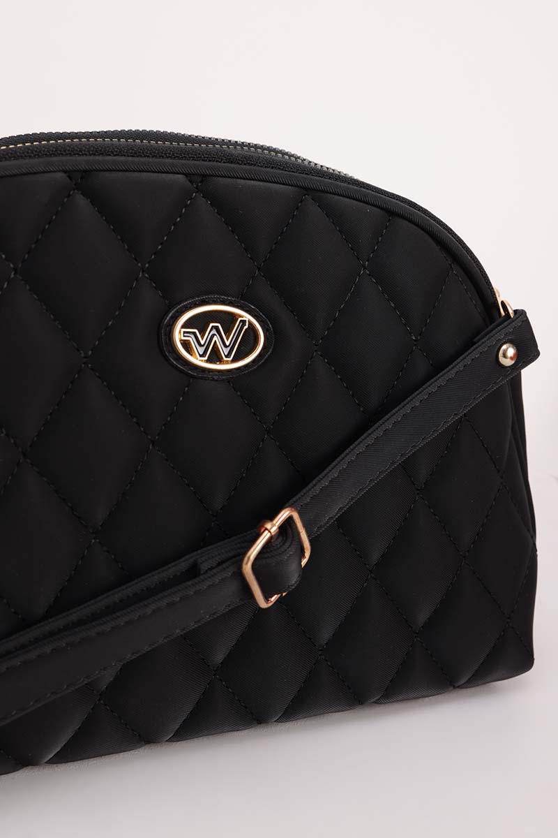 Quilted Patterned Double Compartment Bag