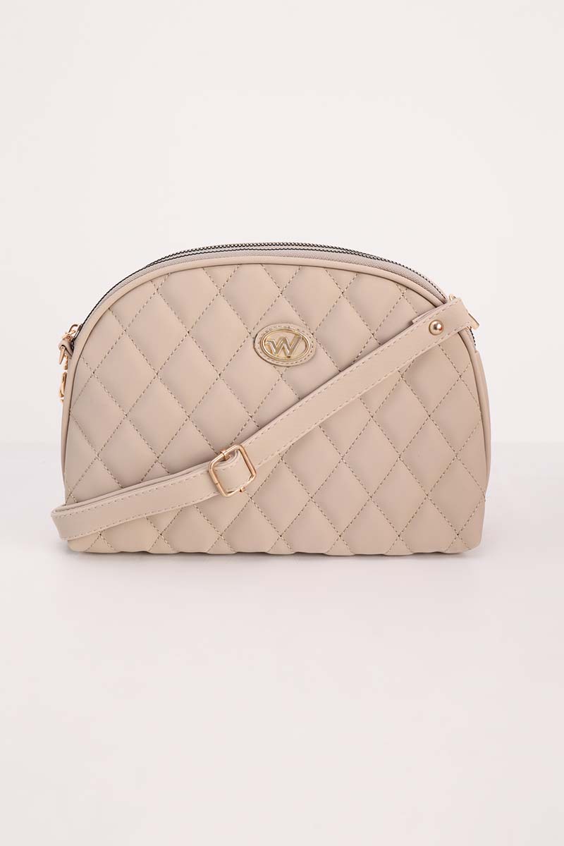 Quilted Patterned Double Compartment Bag