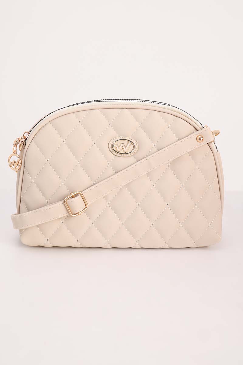 Quilted Patterned Double Compartment Bag