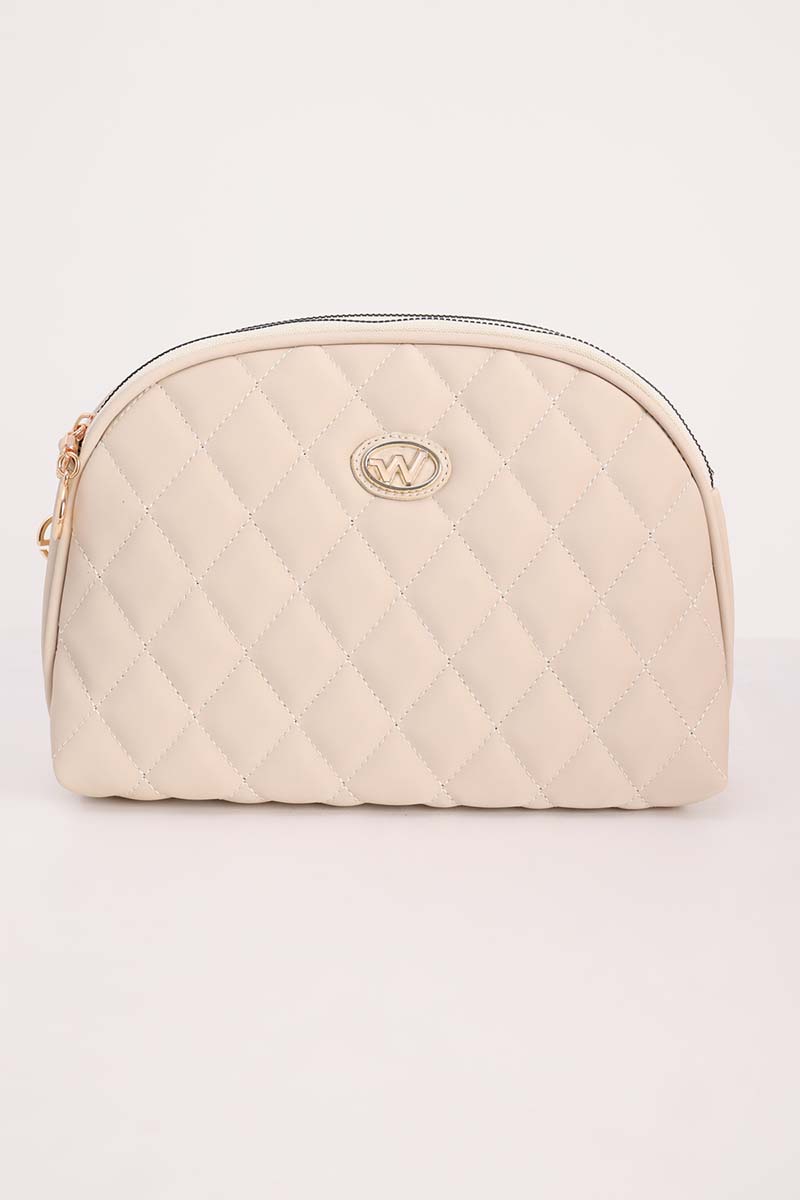 Quilted Patterned Double Compartment Bag