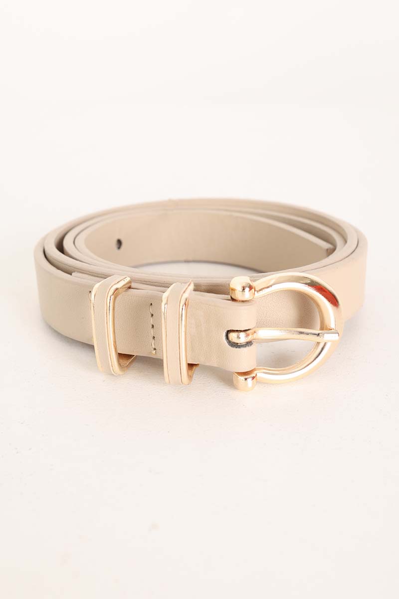 Oval Buckle Belt