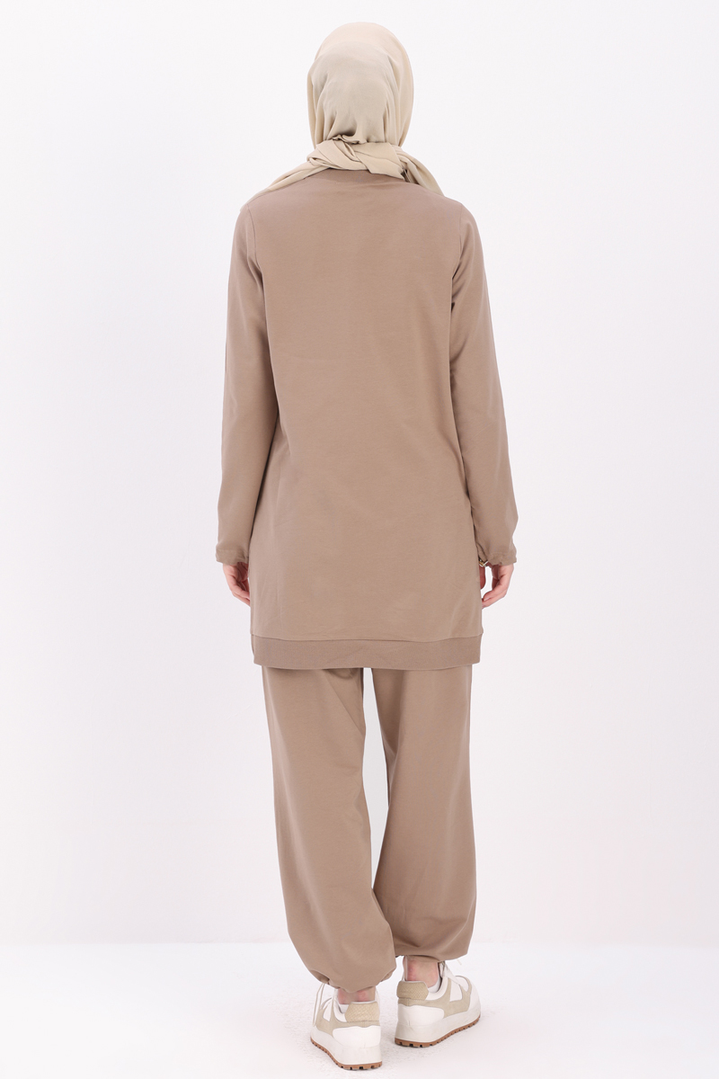 Cotton tracksuit Set With Zip Fastening
