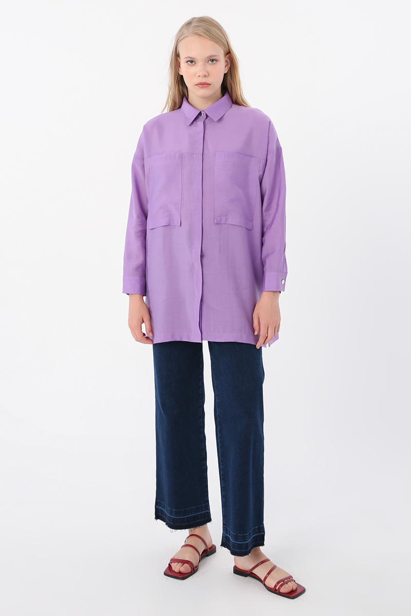 Comfy Comfortable Tencel Shirt Tunic