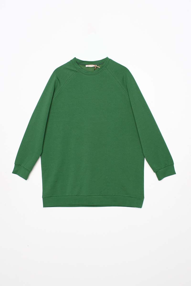 Crew Neck Raglan Sleeve Sweatshirt