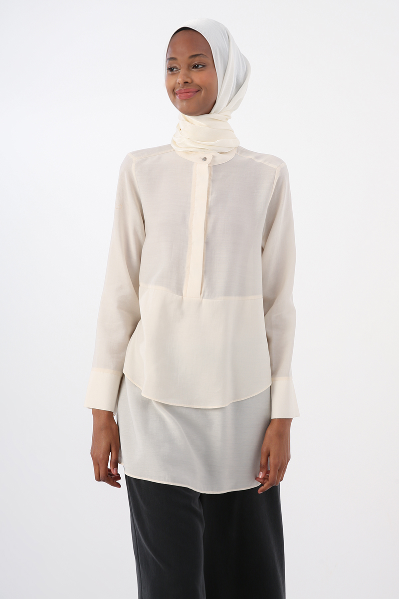 Half Patented Tunic with Volans