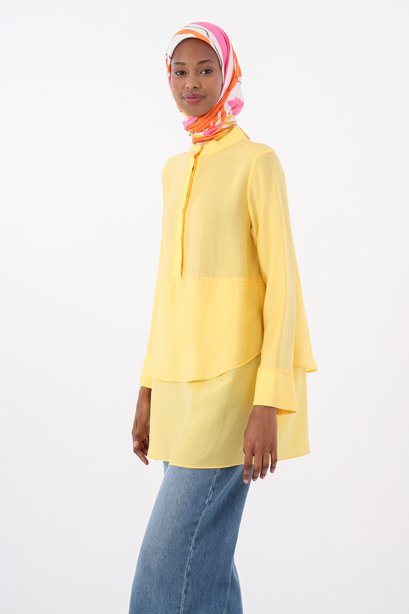 Half Patented Tunic with Volans